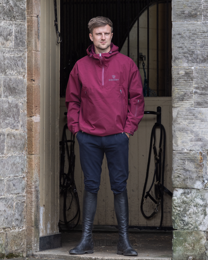 EQUIDRY Men's Storm Smock Burgundy