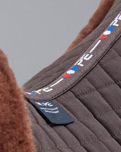 Premier Equine Merino Wool Saddle Pad, Brown GP/Jump Numnah, Horse Riding Equipment