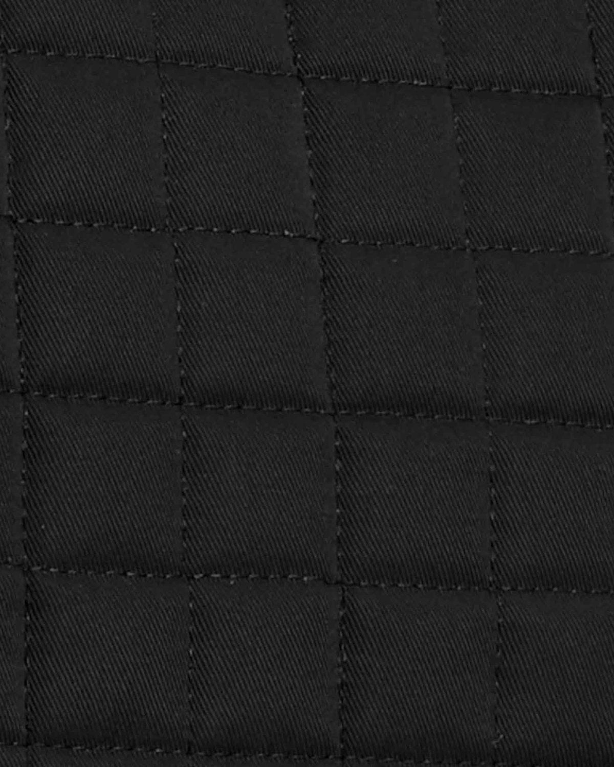 Premier Equine Merino Wool Saddle Pad GP/Jump Numnah - Black Quilted Texture