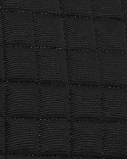 Premier Equine Merino Wool Saddle Pad GP/Jump Numnah - Black Quilted Texture