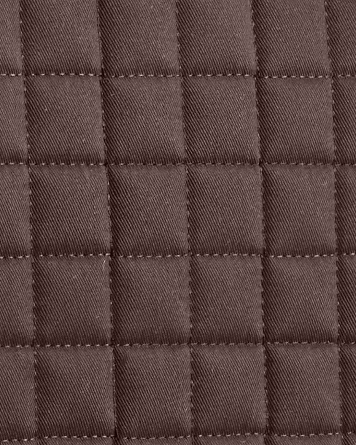 Premier Equine Merino Wool Saddle Pad - Half Pad Brown/Brown Wool
