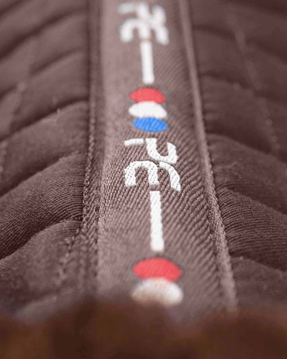 Premier Equine Merino Wool Half Pad - Brown: Breathable Horse Riding Saddle Pad for Comfort & Performance