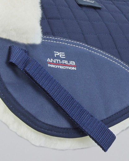 Premier Equine Merino Wool Anti-Rub Half Pad - Natural Wool saddle pad for comfort and horse protection | Equiflair