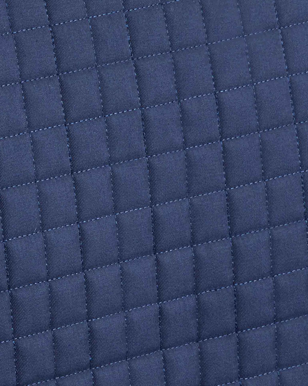 Navy Merino Wool Saddle Half Pad - Premier Equine Comfort & Protection. Quality Horse Riding Equipment.
