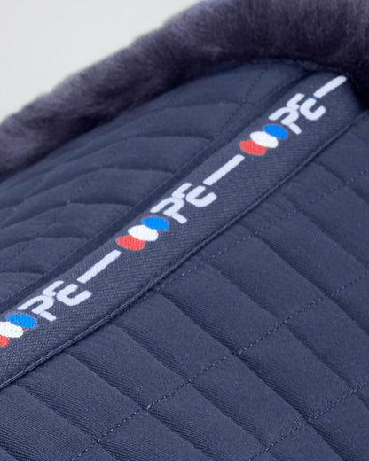 Premier Equine Merino Wool Half Pad - Navy. Horse Riding Saddle Pad.
