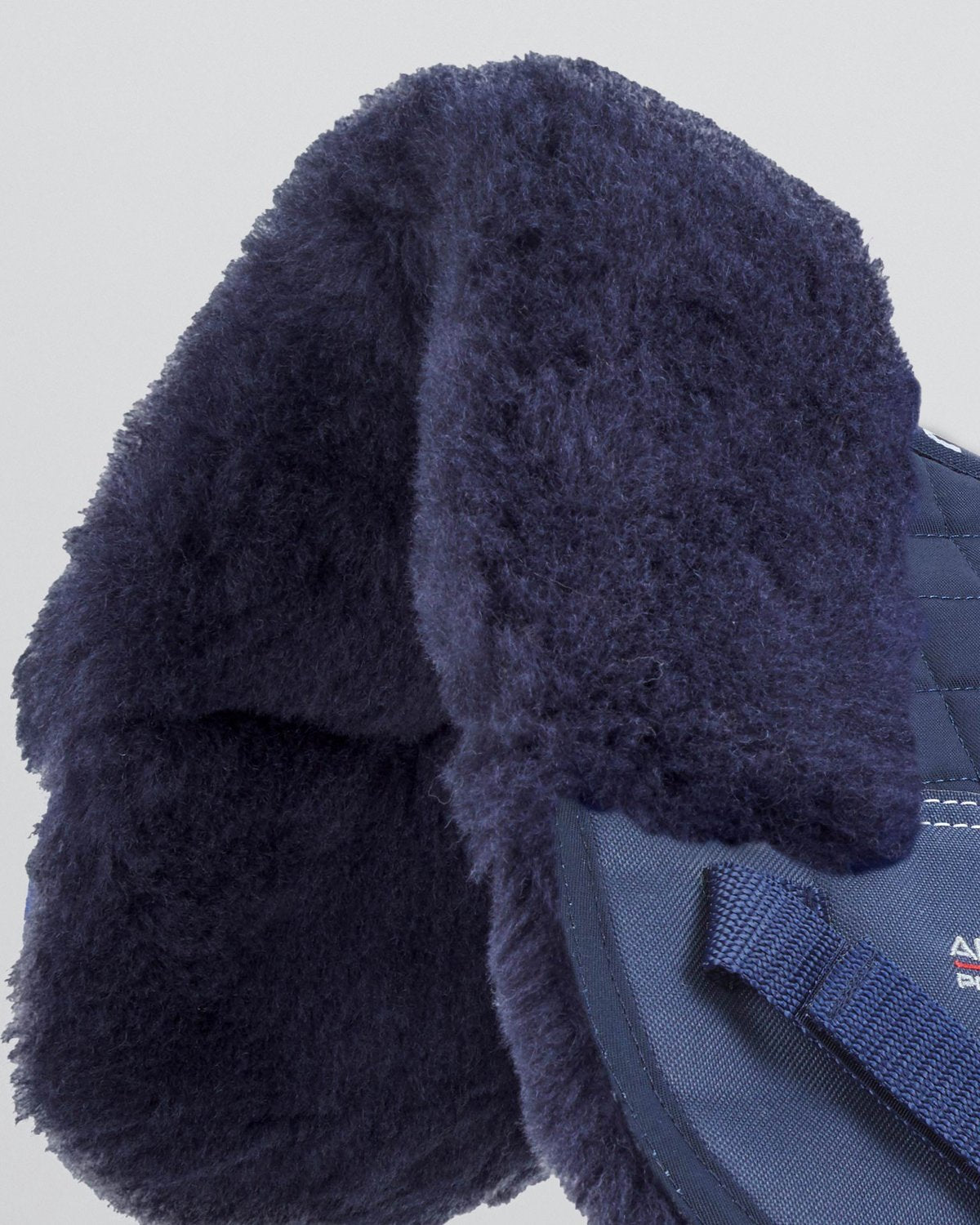 Premier Equine Merino Wool Saddle Pad - Half Pad Navy/Navy Wool