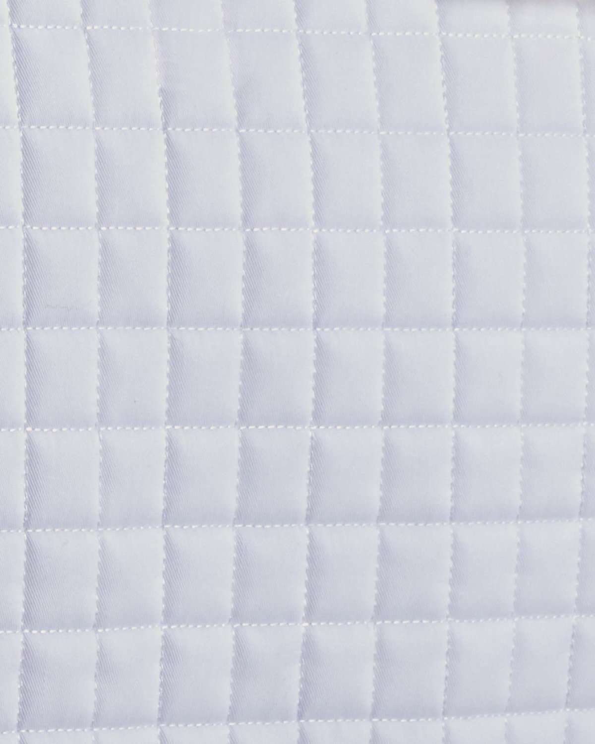 White Quilted Merino Wool Horse Saddle Pad - Premier Equine Half Pad. Equestrian Tack.