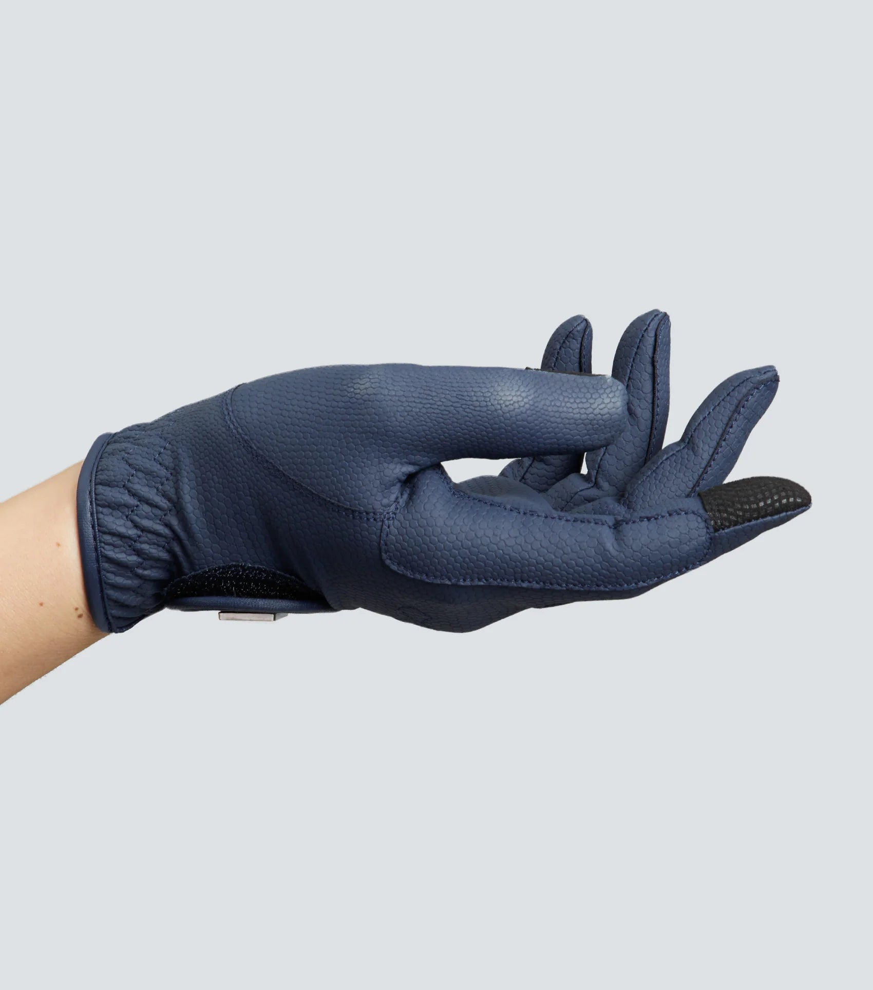 PREMIER EQUINE Metaro Ladies Navy Riding Gloves: Textured Grip, Touch Screen Compatible - Premium Equestrian Gear