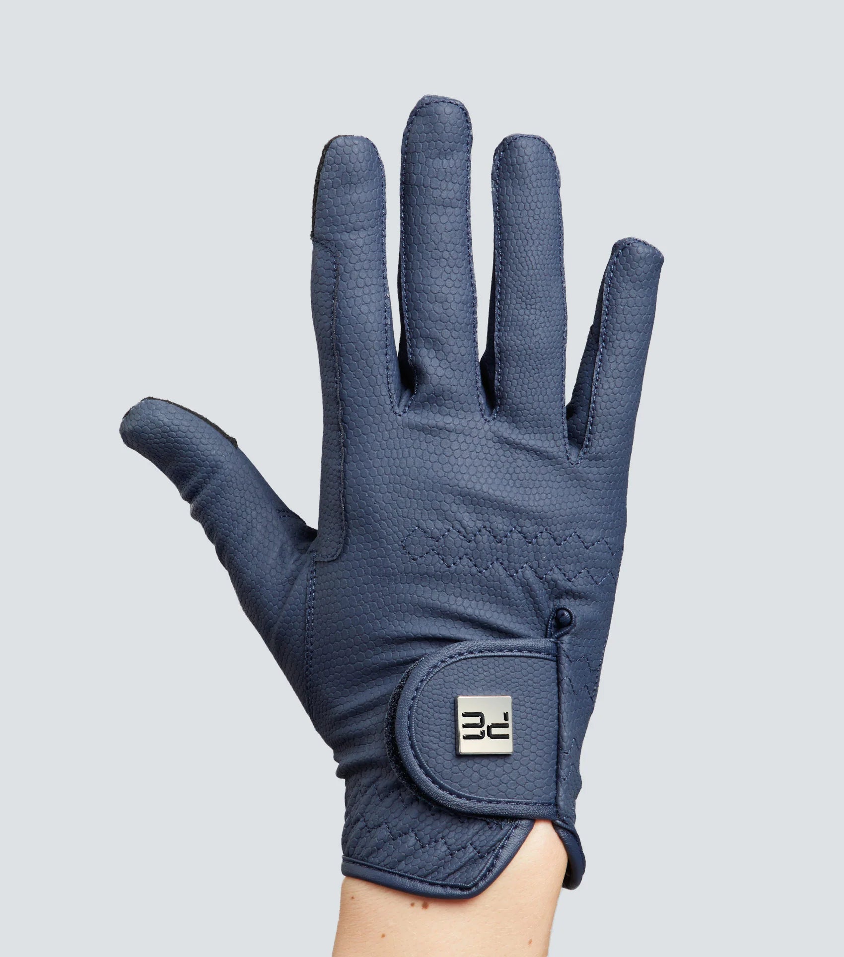 Premier Equine Metaro Ladies Navy Riding Glove for Equestrian Sports - Grip & Touchscreen