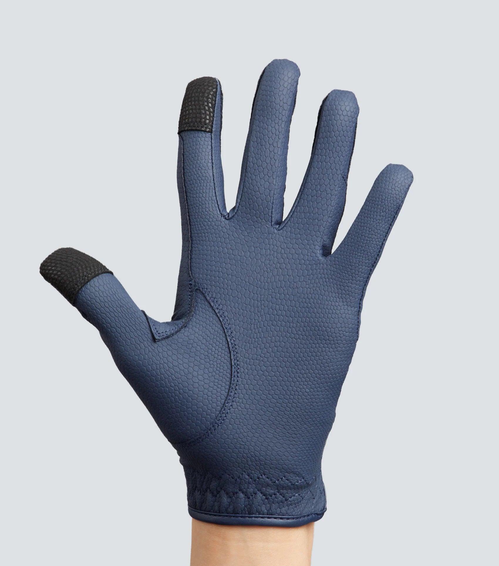 Premier Equine Metaro Navy Riding Gloves for Women | Touchscreen Compatible