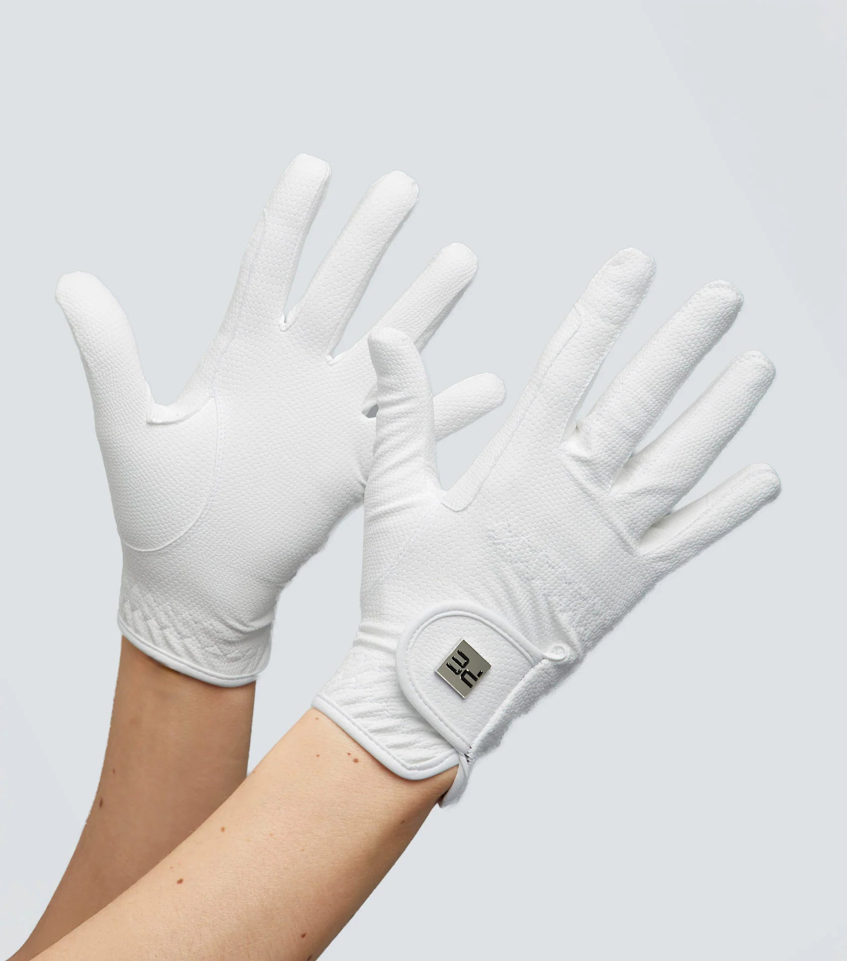 Premier Equine Metaro Ladies White Riding Gloves - Competition Equestrian Gear | Equiflair