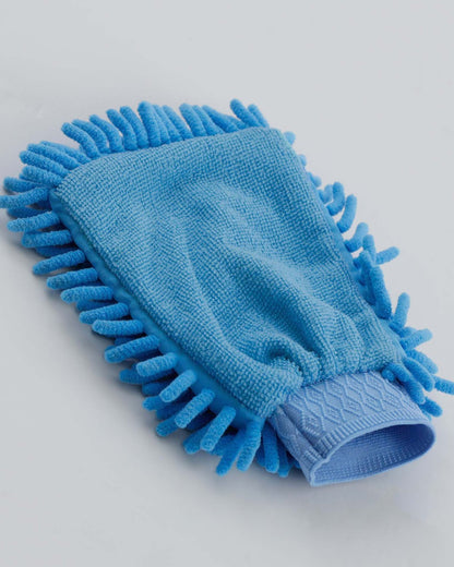 Premier Equine Microfibre Grooming Mitt Peacock Blue