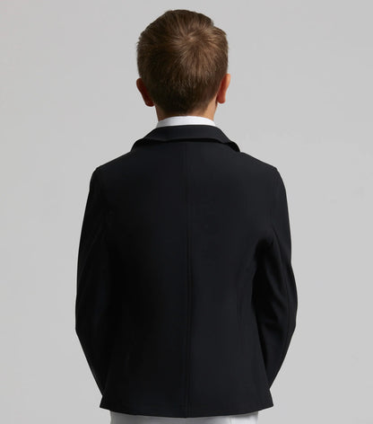 Boy's Black Competition Riding Jacket - Equestrian Apparel for Young Riders - Equiflair