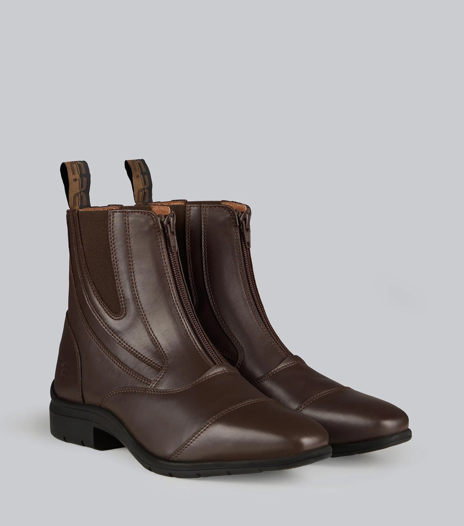 Premier Equine Mirano Leather Paddock Boots Brown