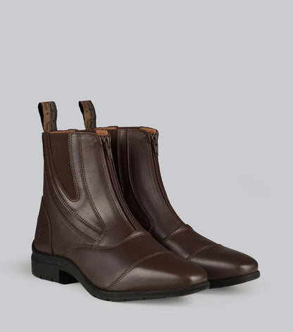 Premier Equine Mirano Leather Paddock Boots Brown