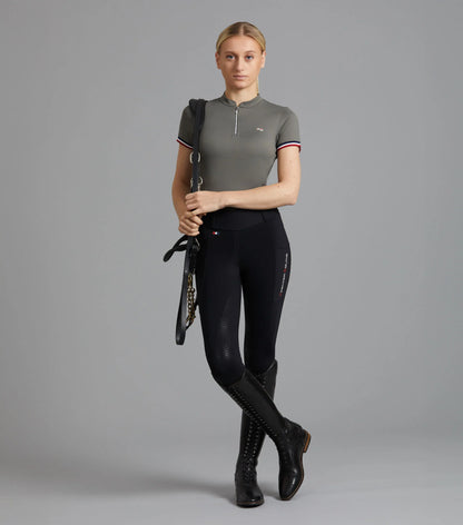 Premier Equine Mirillo Ladies Full Seat Gel Riding Tights Black | Equiflair Equestrian Fashion | Women's Riding Apparel