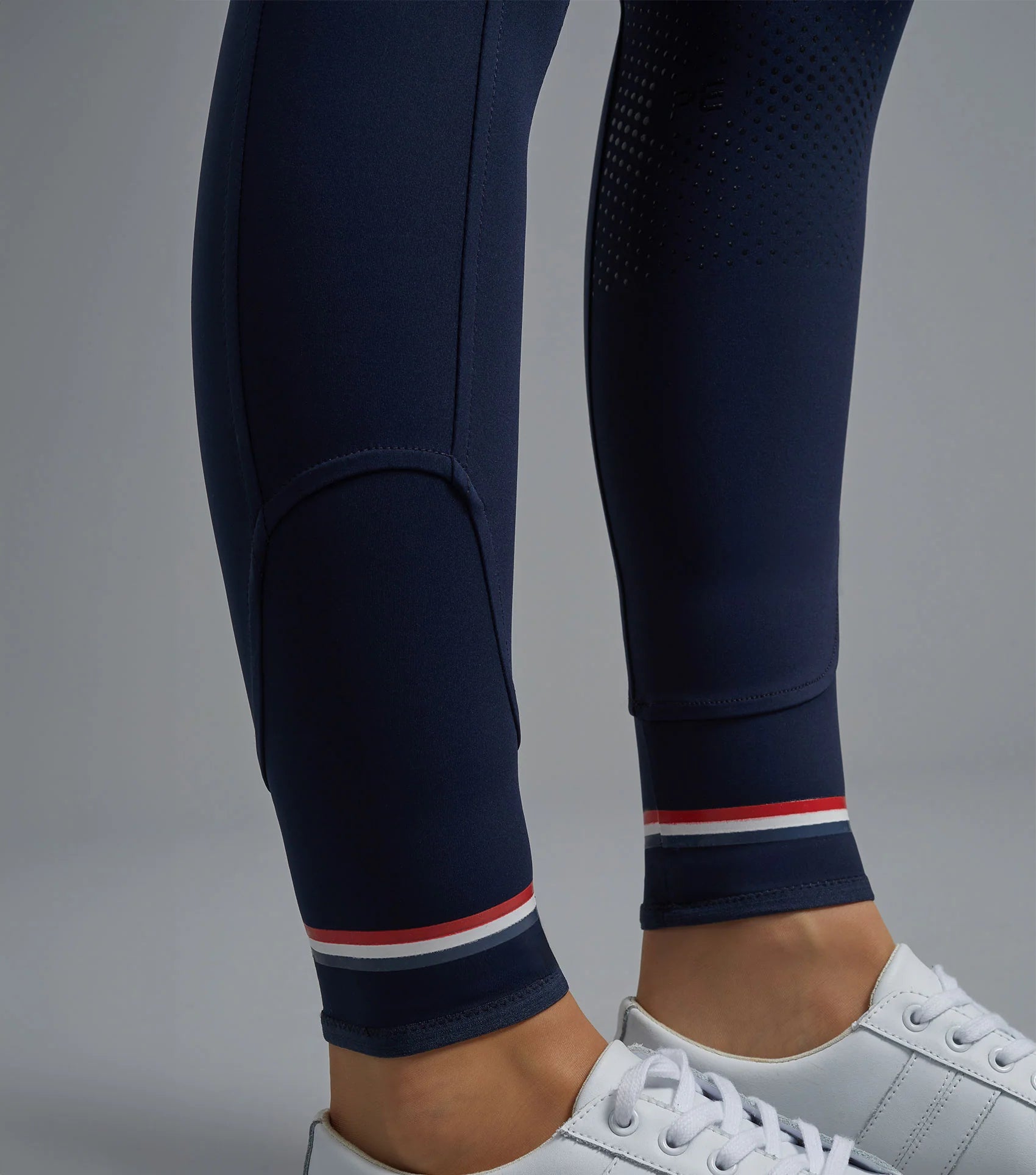 Premier Equine Mirillo Navy Riding Tights: Full Seat Gel, Equestrian Apparel