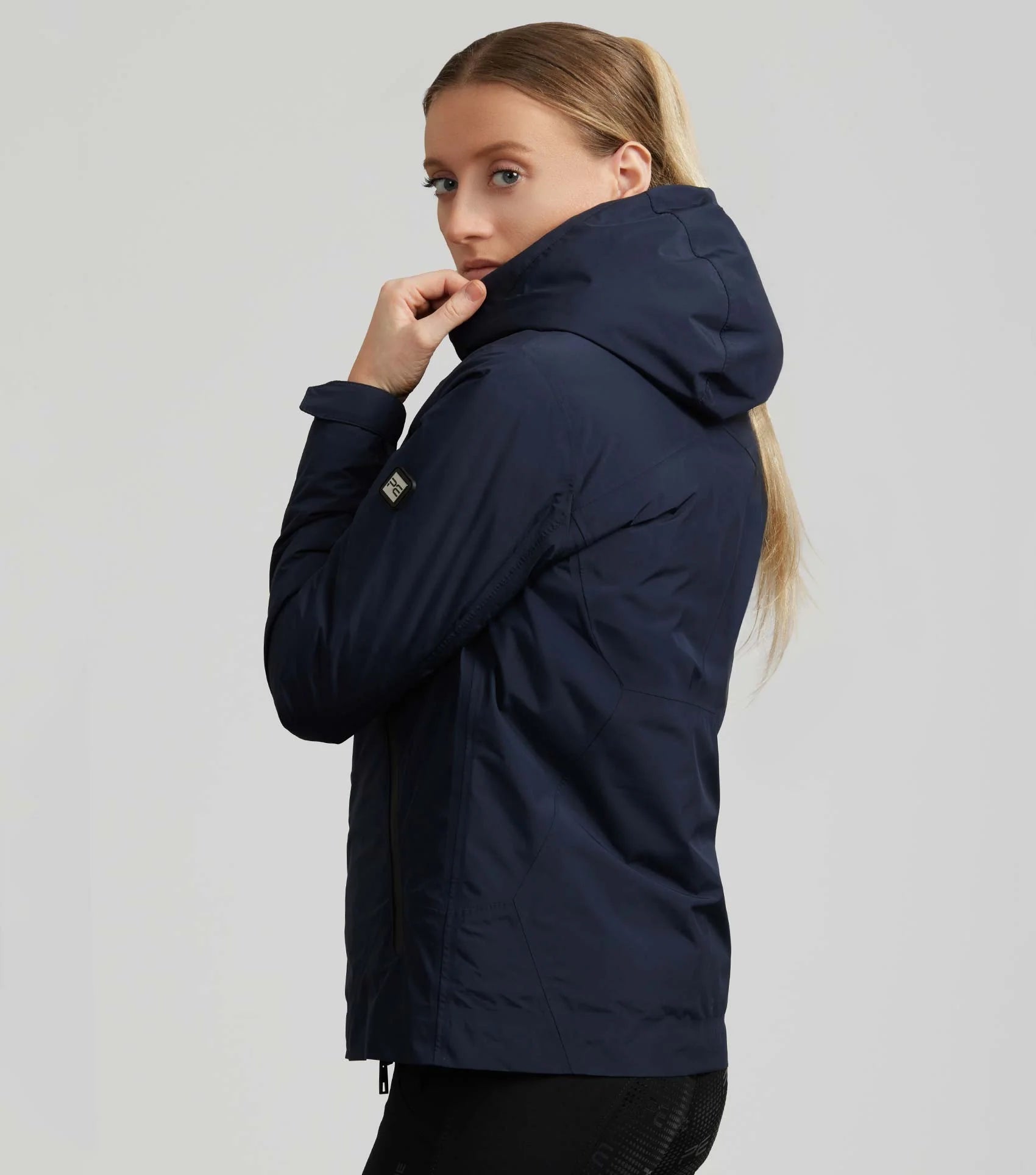 Premier Equine Motet Waterproof Jacket - Ladies Equestrian Outerwear in French Navy