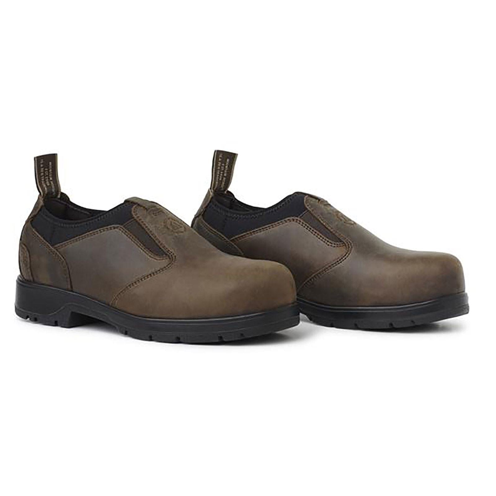 Mountain Horse Protective Loafer XTR Brown Safety Shoes. Aluminum Toe, Slip Resistant, Full-Grain Leather, EN ISO 20345:2011