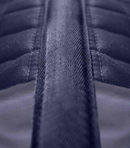 Premier Equine My Pony Jack Navy Saddle Pad: GP/Jump, Cotton, Quilted Close-up