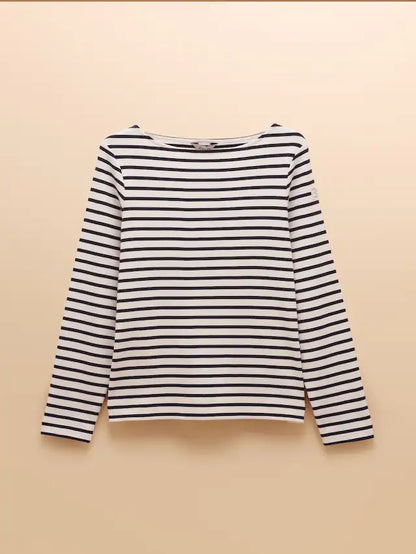 Joules Harbour Top Cream/Navy