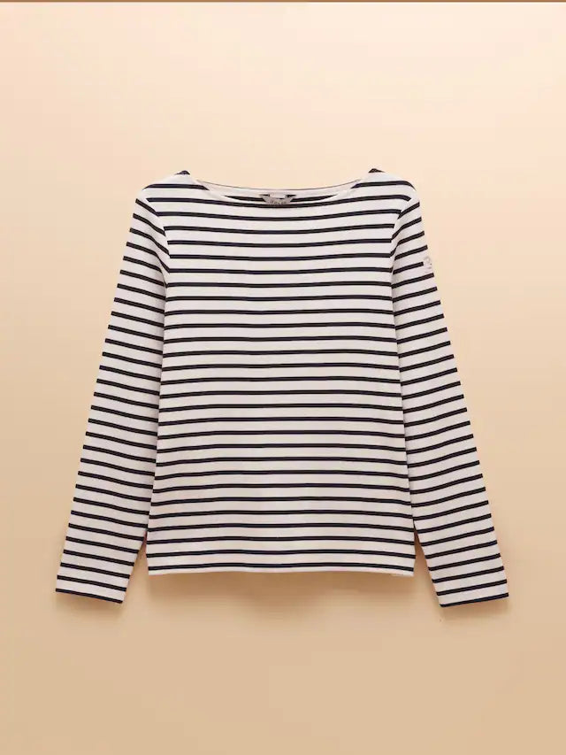 Joules Harbour Top Cream/Navy