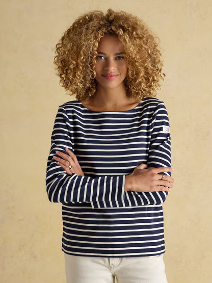 Joules Harbour Top Navy/White