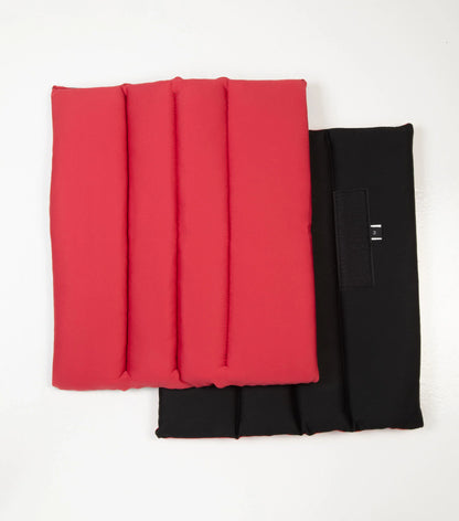 PREMIER EQUINE Infrared Boot Wrap Liners (Spares) Black & Red. Equine muscle recovery liners.