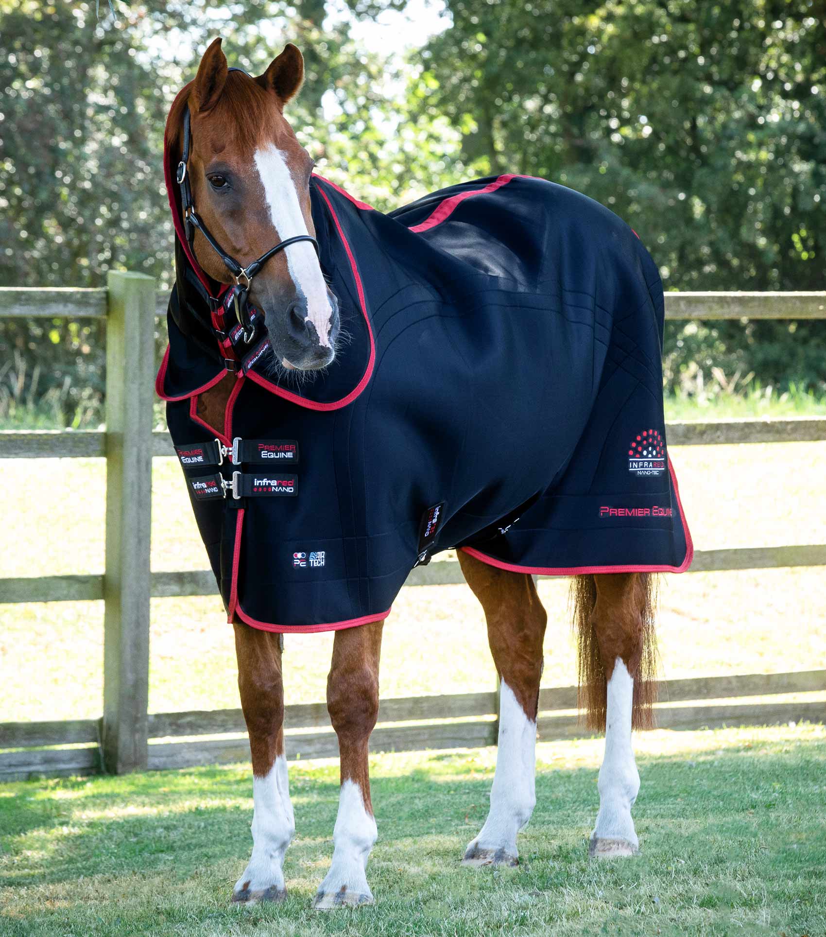 Premier Equine Infrared Nano-Tec Horse Rug Black - Pre/Post Exercise Therapy Blanket