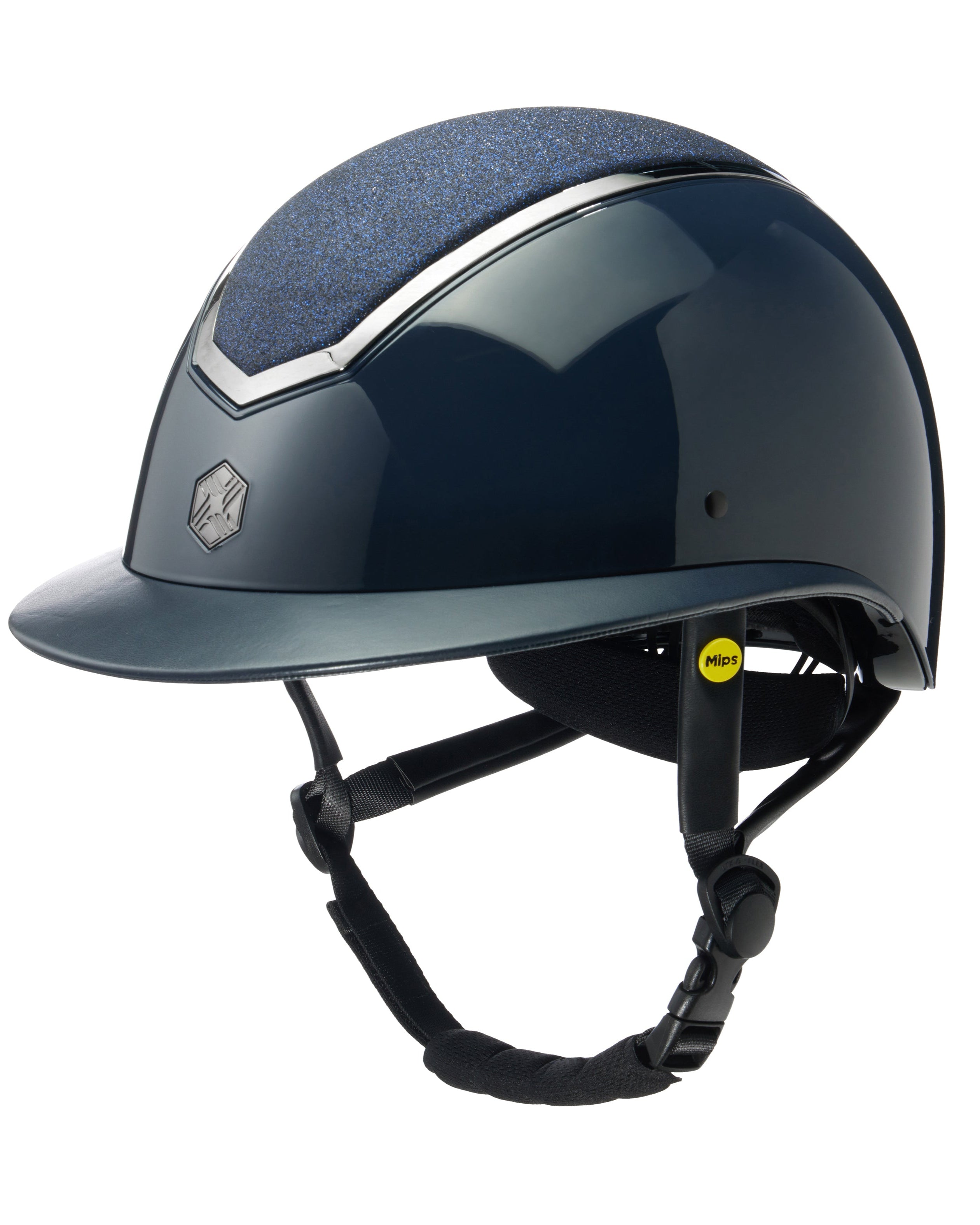 Charles Owen Kylo EQx Sparkly Helmet Navy Gloss/Pewter