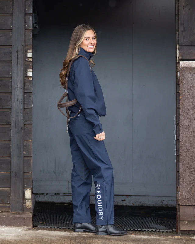 EQUIDRY Waterproof Trousers Unlined Women's Navy