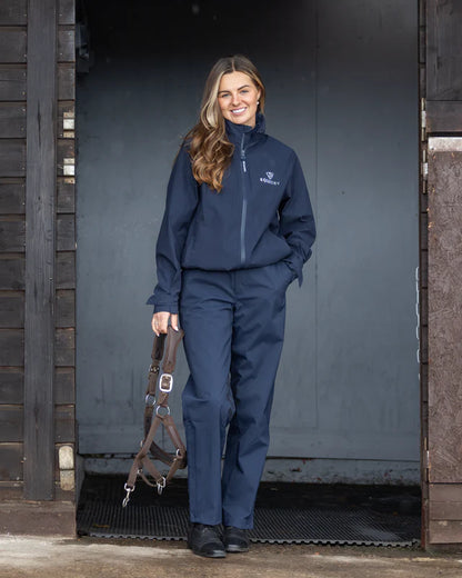 EQUIDRY Waterproof Trousers Unlined Women's Navy