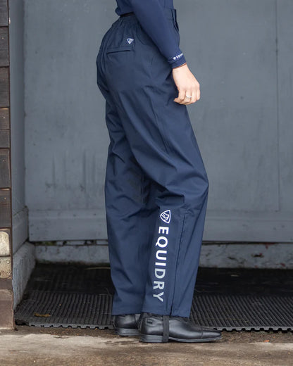 EQUIDRY Waterproof Trousers Unlined Women's Navy
