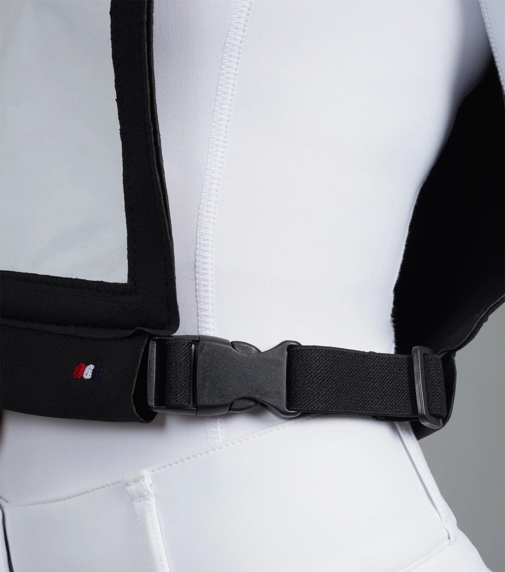 Premier Equine Black Competition Bib: Adjustable, Number Display Window