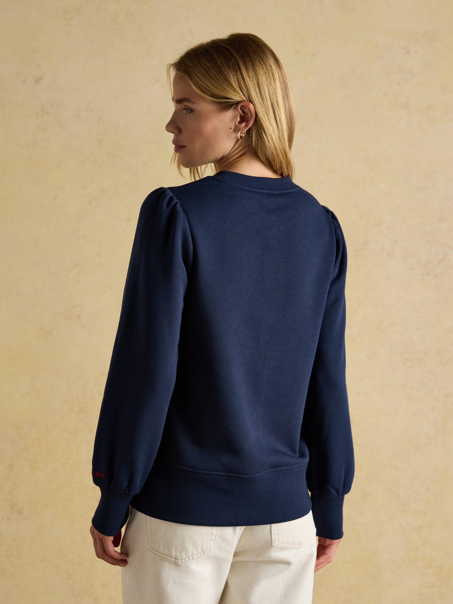 JOULES ROBYN Navy Sweatshirt - Long Sleeve Crew Neck from Equiflair - Casual & Machine Washable