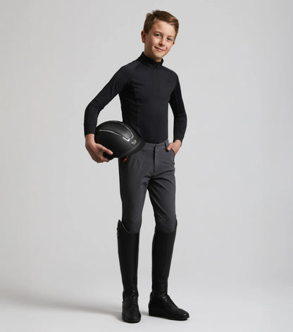 Junior Equestrian: Premier Equine Black Riding Top. Equiflair Style