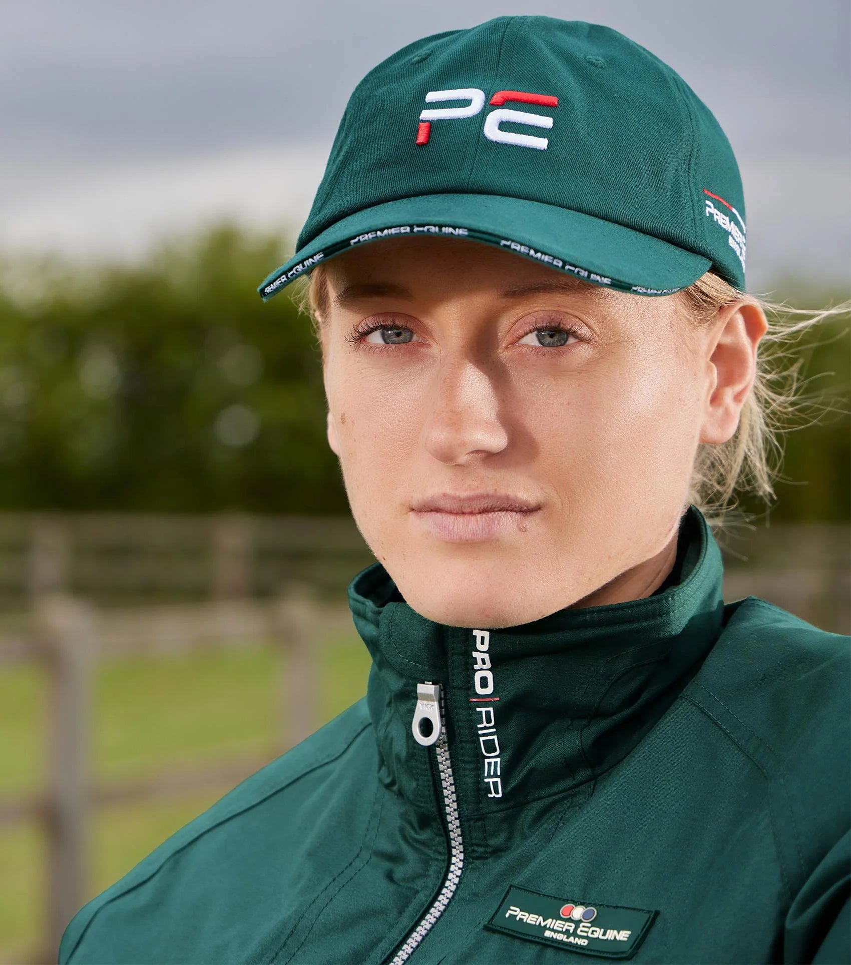 Premier Equine Green Baseball Cap: Stylish equestrian headwear. Shop sport & outdoor caps by Equiflair