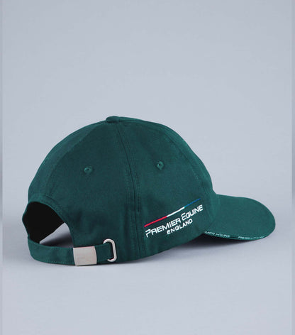 Green Premier Equine Baseball Cap England Embroidered Logo Adjustable Strap