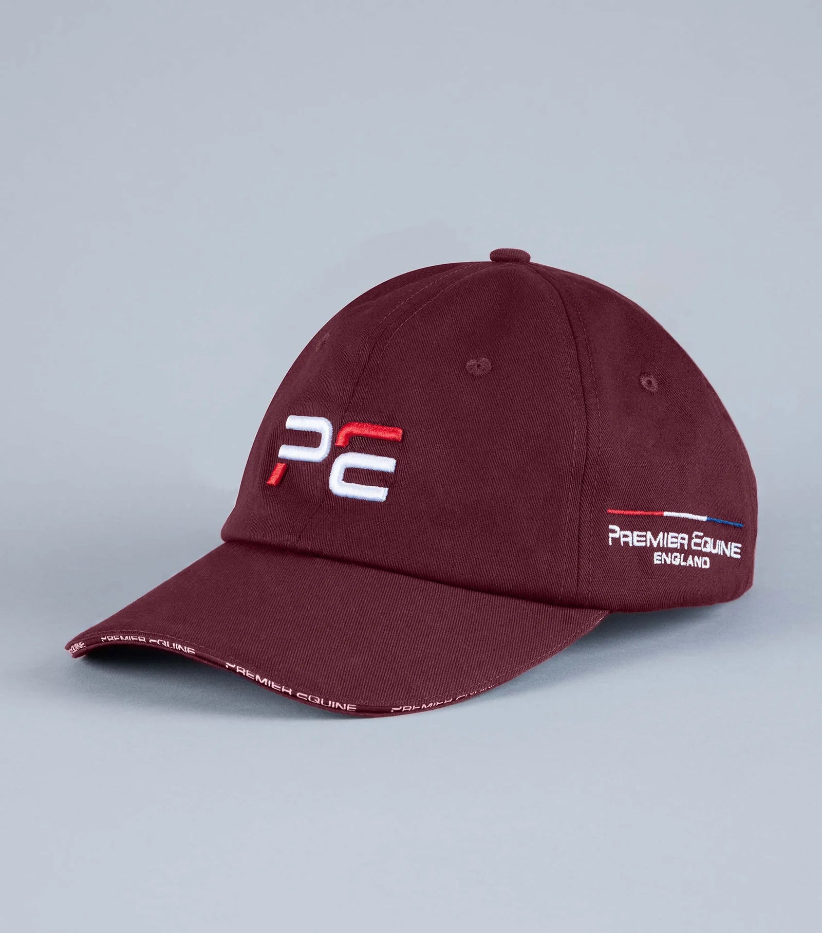 Premier Equine Wine Baseball Cap | Embroidered Logo, Adjustable Fit | Stylish Equestrian Headwear