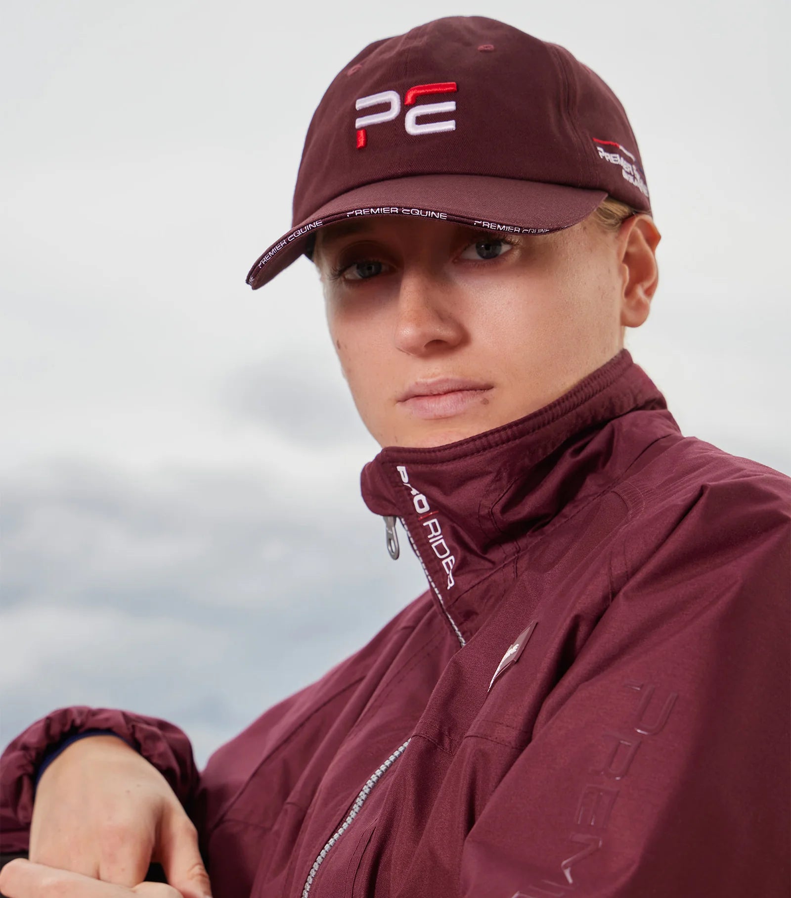 Premier Equine Wine Baseball Cap: Stylish equestrian style cap with adjustable fit and embroidered logo. #equestrianfashion