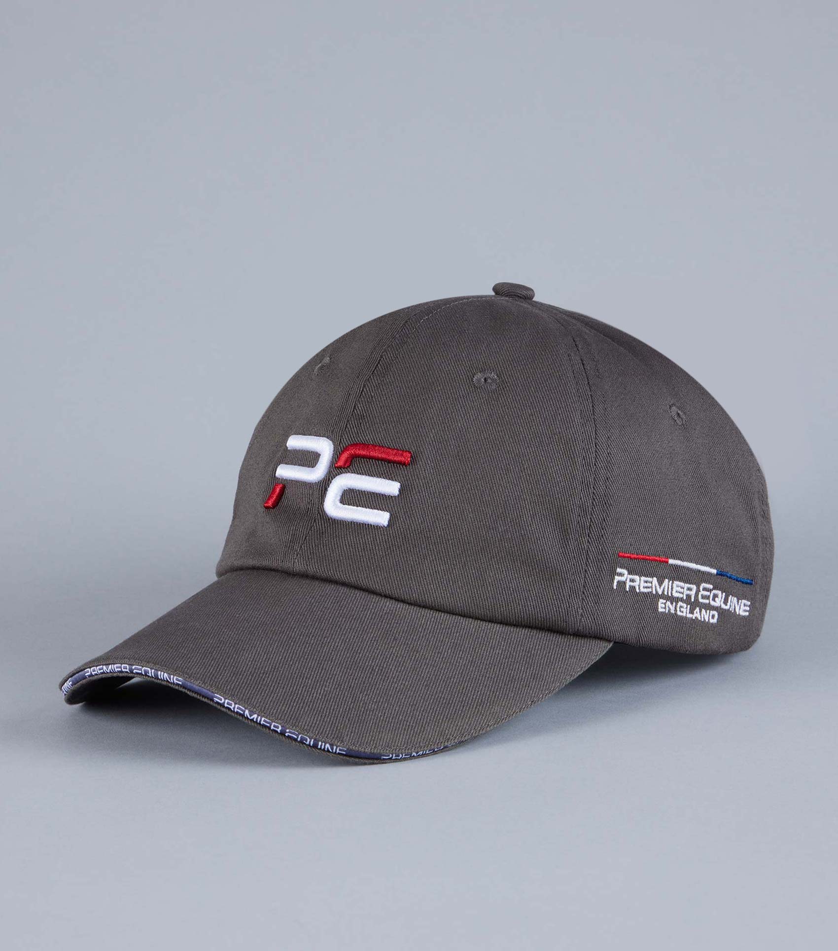 Premier Equine Baseball Cap Anthracite Grey England. Equestrian hat.