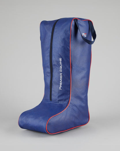 Premier Equine Navy Riding Boot Bag - Dust Protection for Horse Riding Boots
