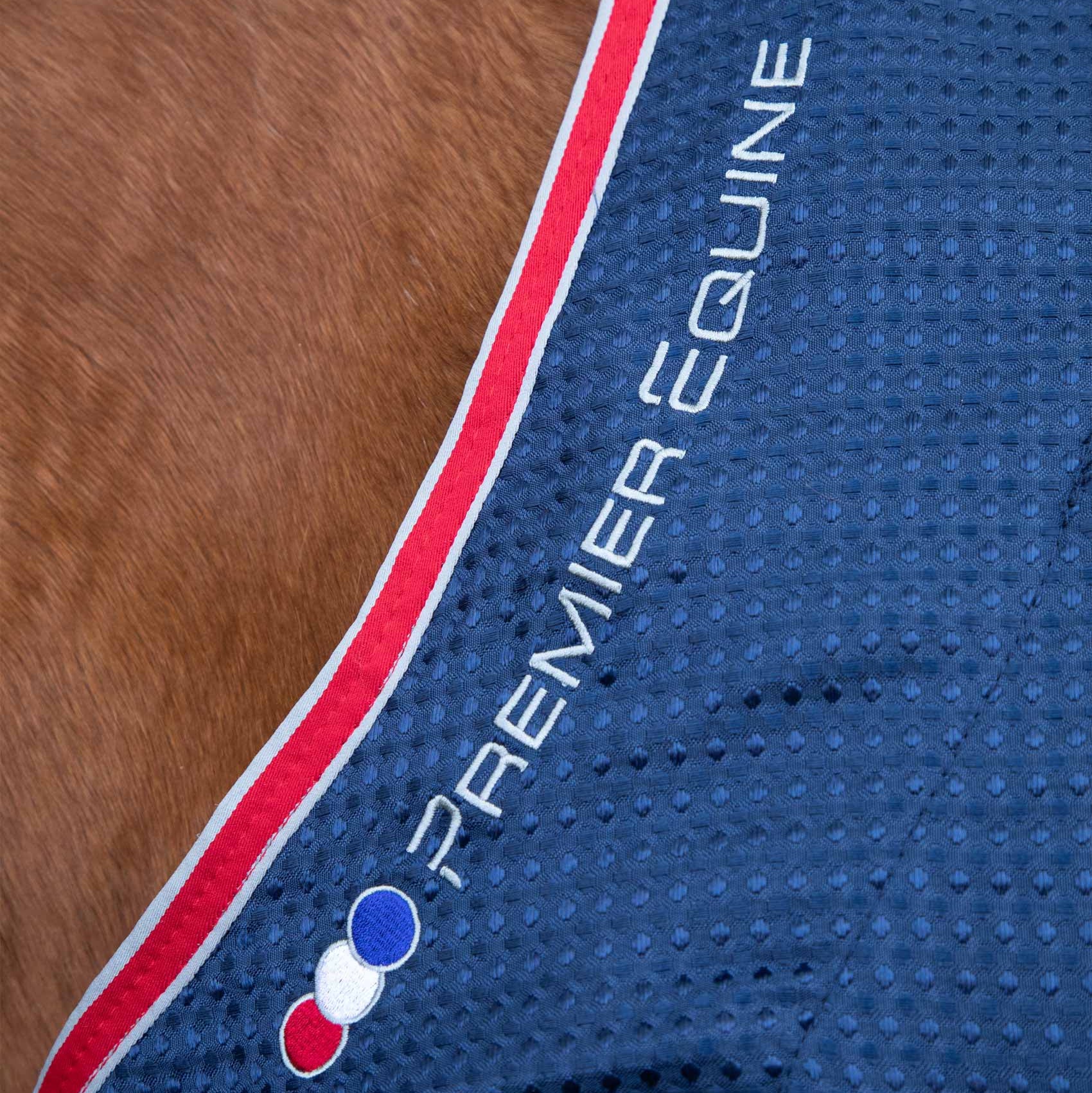 Premier Equine Sports Cooler Rug Navy: Breathable horse cooler rug for optimal cooling & moisture wicking | Equiflair