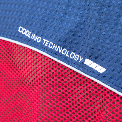 Premier Equine Sports Cooler Rug - Blue & Red Cooling Technology Horse Rug with Mesh Fabric for Quick Drying and Breathability