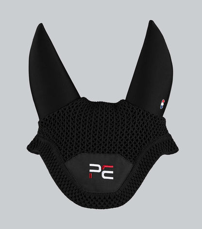 PREMIER EQUINE Premier Equine Acoustic Ear Bonnet - Black Horse Ear Net | Equiflair - Fly Hood location-109746323830-instock…