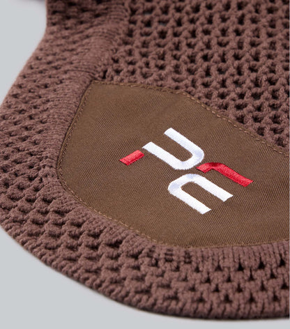 PREMIER EQUINE Premier Equine Acoustic Ear Bonnet Dark Brown - Equiflair horse fly veil noise cancelling - Large