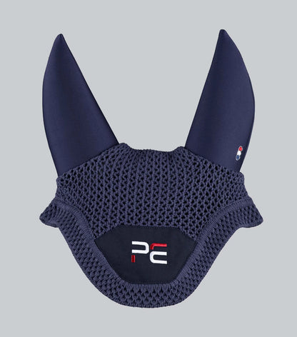 PREMIER EQUINE Premier Equine ACOUSTIC EAR BONNET NAVY: Noise Reducing Horse Fly Veil for Focused Riding. British Dressage Legal -…