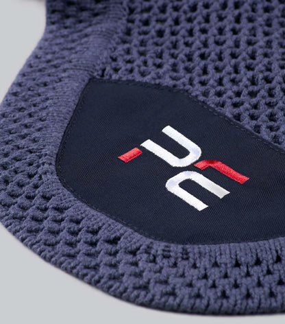 Premier Equine Premier Equine Acoustic Ear Bonnet - Navy Blue, Soundproof Horse Ear Net - Large