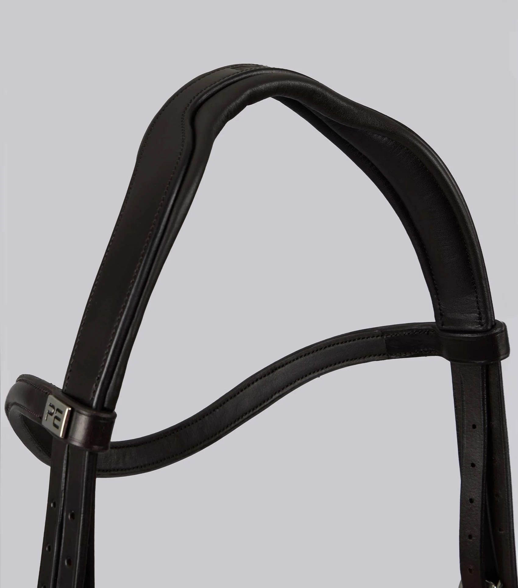 Premier Equine Palazzo Brown Anatomical Horse Bridle - Italian Leather Comfort