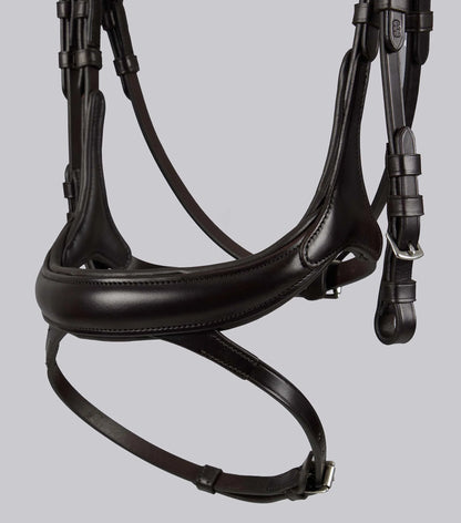 PREMIER EQUINE PALAZZO Anatomical Bridle: Brown Leather Horse Tack | Comfortable & Stylish Equestrian Gear